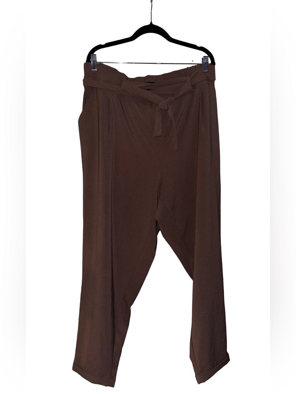 Torrid Pull-on High-Rise Crêpe Pant in Taupe